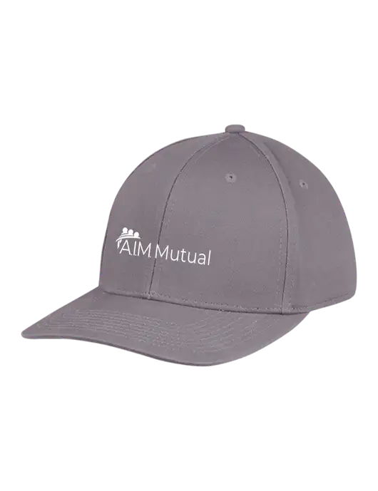 Premium Modern Structured Twill Charcoal Snapback Cap w/A.I.M. Mutual Logo