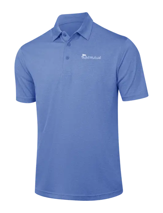Royal Heather Contender Polo w/A.I.M. Mutual Logo