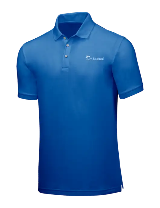 Dark Royal Core Classic Pique w/A.I.M. Mutual Logo