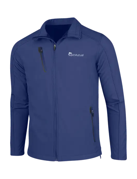 Dark Royal Welded Softshell Jacket w/A.I.M. Mutual Logo
