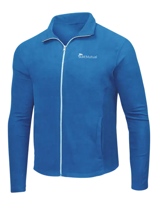 Light Royal Microfleece Jacket w/A.I.M. Mutual Logo