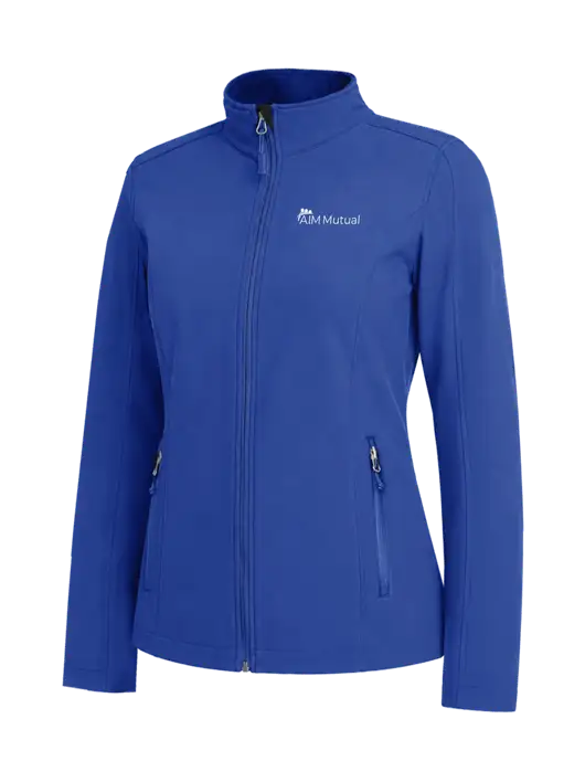 Dark Royal Womens Core Soft Shell Jacket w/A.I.M. Mutual Logo