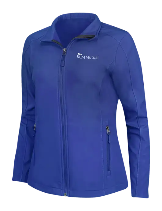 Dark Royal Womens Core Soft Shell Jacket w/A.I.M. Mutual Logo