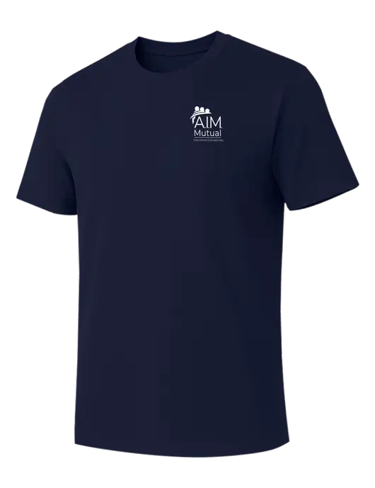 Allmade Dark Navy Organic Cotton Tee w/A.I.M. Mutual Logo