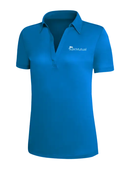 Royal Blue Silk Touch Womens Performance Polo w/A.I.M. Mutual Logo