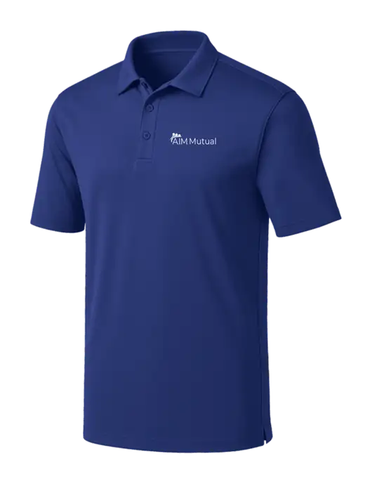 Dark Royal Silk Touch Performance Polo w/A.I.M. Mutual Logo