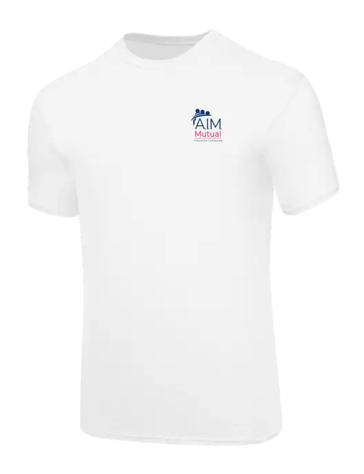 Core Blend White T-Shirt w/A.I.M. Mutual Logo