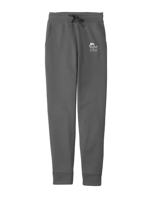Sport-Wick Dark Grey Fleece Jogger w/A.I.M. Mutual Logo