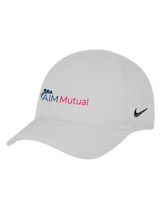 Nike White Featherlight Cap w/A.I.M. Mutual Logo