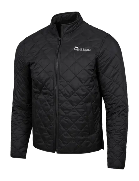 Mercer+Mettle Black Quilted Full-Zip Jacket w/A.I.M. Mutual Logo