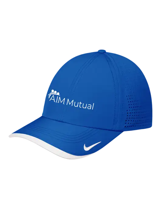Nike Royal/White Dri-FIT Perforated Performance Cap w/A.I.M. Mutual Logo