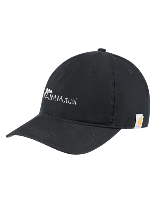 Carhartt Black Cotton Canvas Cap w/A.I.M. Mutual Logo