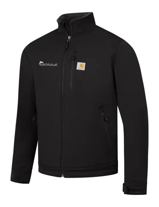 Carhartt Black Crowley Soft Shell Jacket w/A.I.M. Mutual Logo