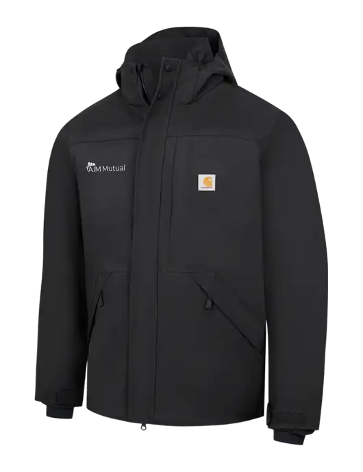 Carhartt Black Storm Defender Shoreline Jacket w/A.I.M. Mutual Logo