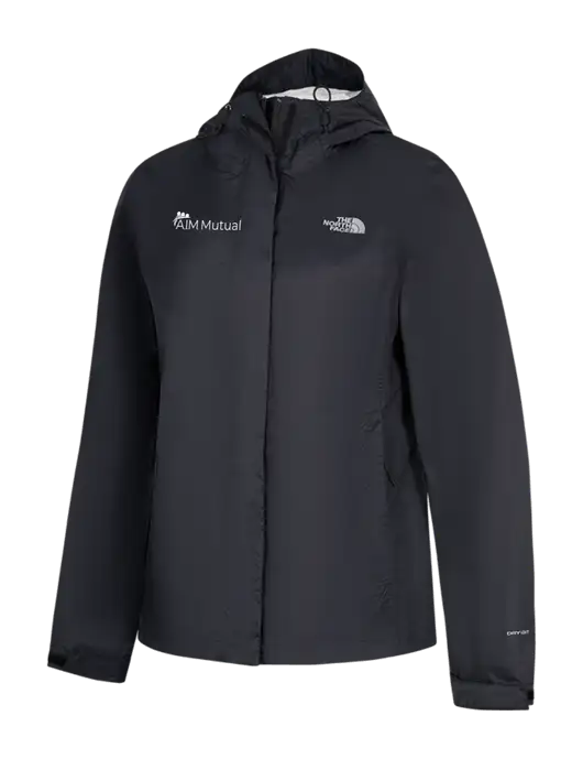 The North Face Womens Black DryVent Rain Jacket w/A.I.M. Mutual Logo