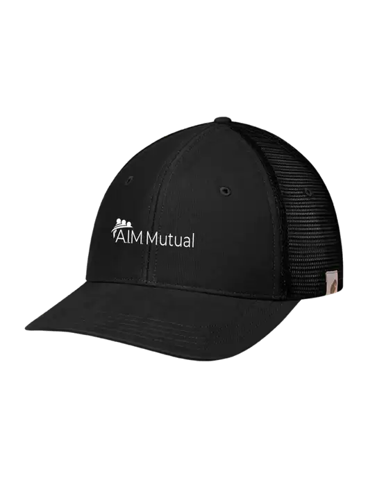 Carhartt Black Canvas Trucker Cap w/A.I.M. Mutual Logo