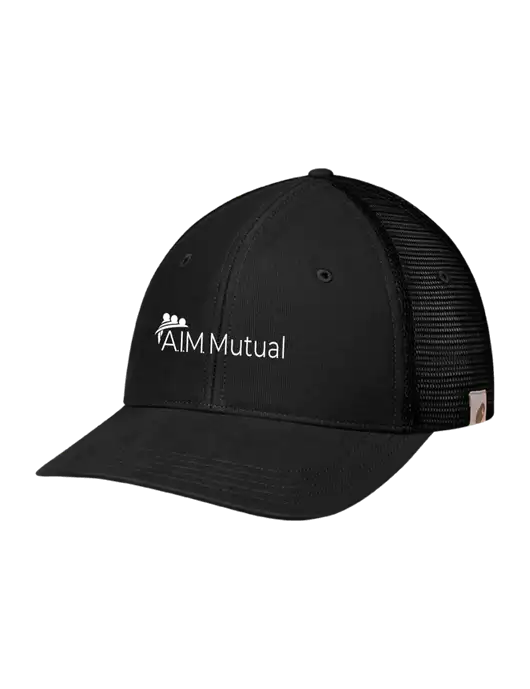Carhartt Black Canvas Trucker Cap w/A.I.M. Mutual Logo