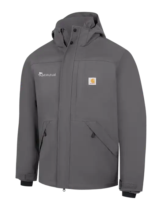 Carhartt Dark Grey Storm Defender Shoreline Jacket w/A.I.M. Mutual Logo