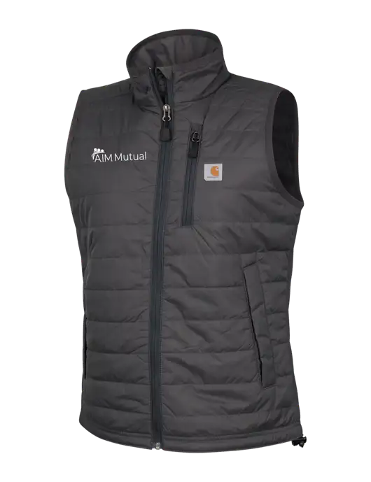 Carhartt Womens Dark Grey Gilliam Vest w/A.I.M. Mutual Logo