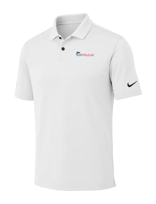 Nike White Dri-FIT Vapor Polo w/A.I.M. Mutual Logo