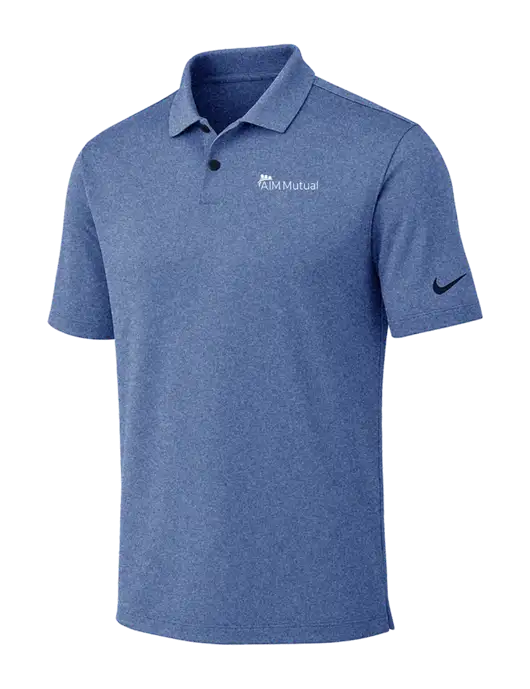 Nike Dark Royal Heather Dri-FIT Vapor Polo w/A.I.M. Mutual Logo
