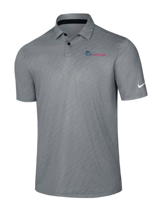 Nike Medium Grey Vapor Dash Polo w/A.I.M. Mutual Logo