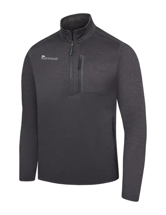 The North Face Dark Grey Heather Skyline 1/2-Zip Fleece w/A.I.M. Mutual Logo