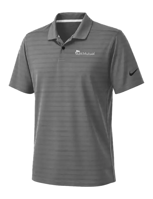 Nike Dark Medium Grey Dri-FIT Vapor Jacquard Polo w/A.I.M. Mutual Logo