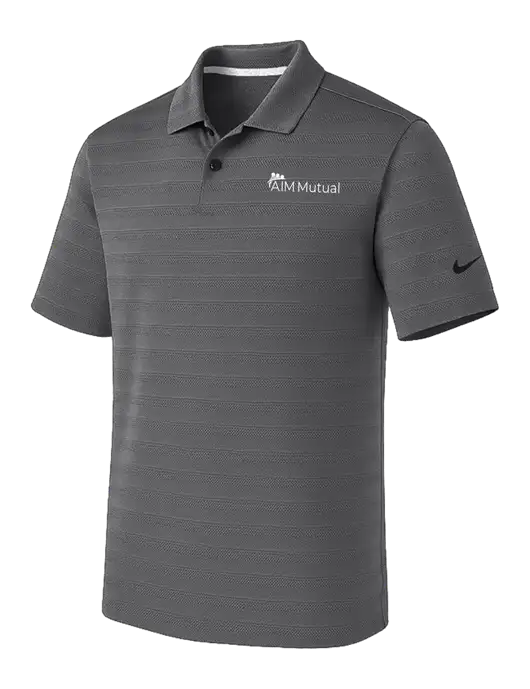 Nike Dark Medium Grey Dri-FIT Vapor Jacquard Polo w/A.I.M. Mutual Logo