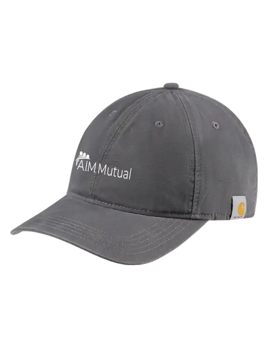 Carhartt Dark Grey Cotton Canvas Cap w/A.I.M. Mutual Logo