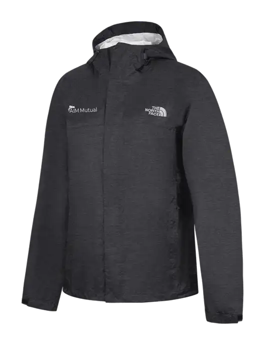 The North Face Dark Grey Heather DryVent Rain Jacket w/A.I.M. Mutual Logo
