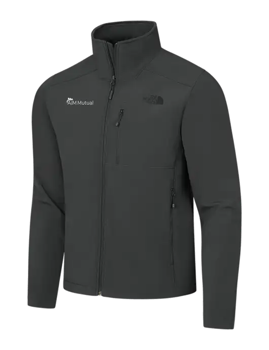 The North Face Dark Medium Grey Apex Barrier Soft Shell Jacket w/A.I.M. Mutual Logo