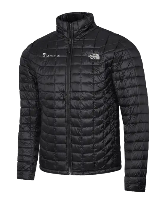 North Face Matte Black ThermoBall Trekker Jacket w/A.I.M. Mutual Logo