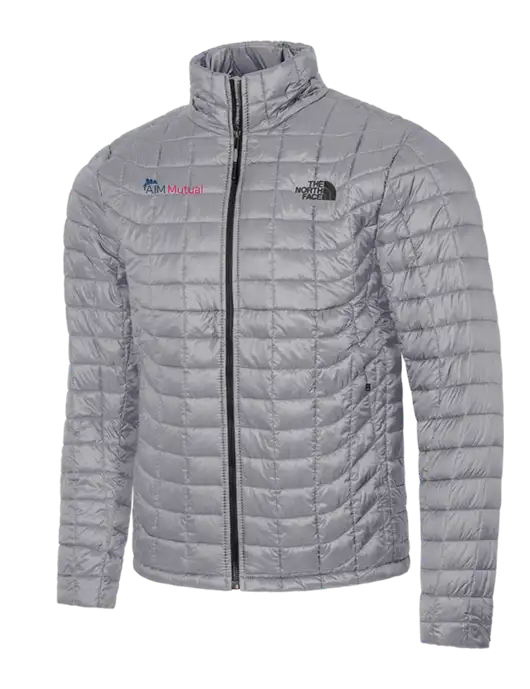North Face Medium Grey ThermoBall Trekker Jacket w/A.I.M. Mutual Logo