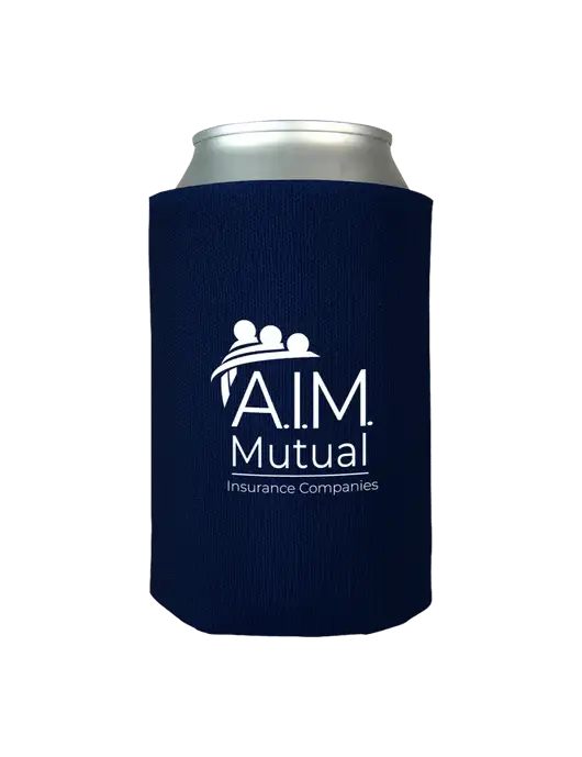 Dark Navy Foam Coolie w/A.I.M. Mutual Logo