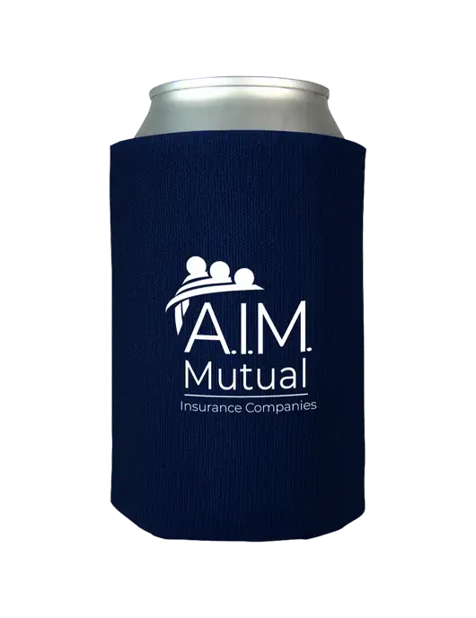 Dark Navy Foam Coolie w/A.I.M. Mutual Logo
