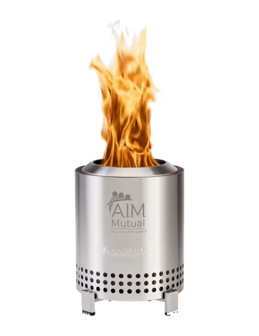 Solo Stove Stainless Steel Mesa  w/A.I.M. Mutual Logo