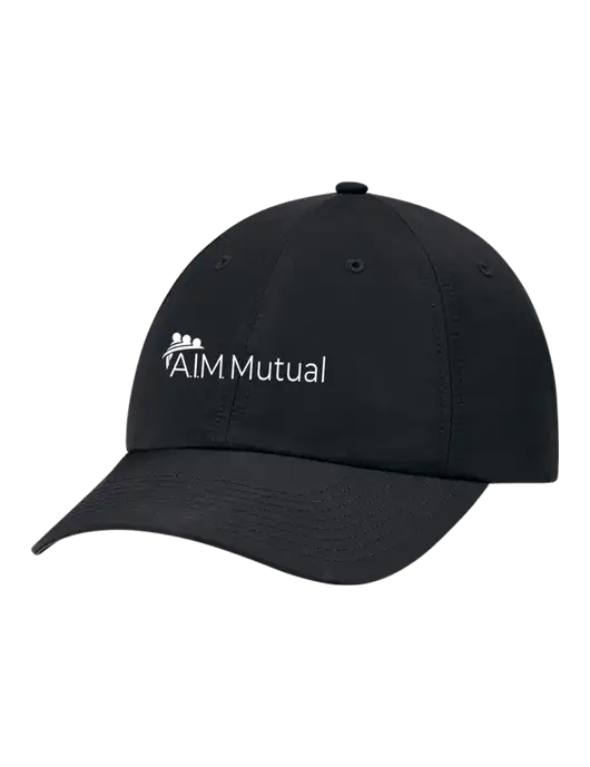 Richardson Relaxed Performance Lite Black Cap w/A.I.M. Mutual Logo