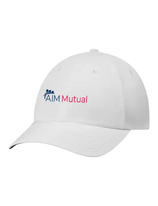 Richardson Relaxed Performance Lite White Cap w/A.I.M. Mutual Logo