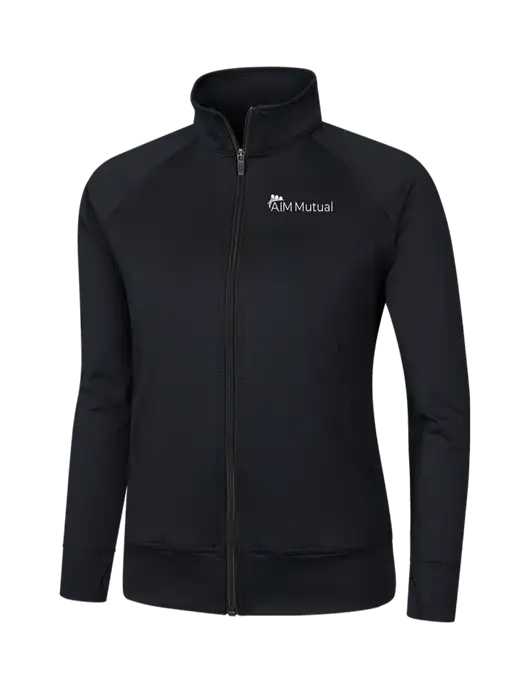 Womens Black NRG Fitness Jacket w/A.I.M. Mutual Logo
