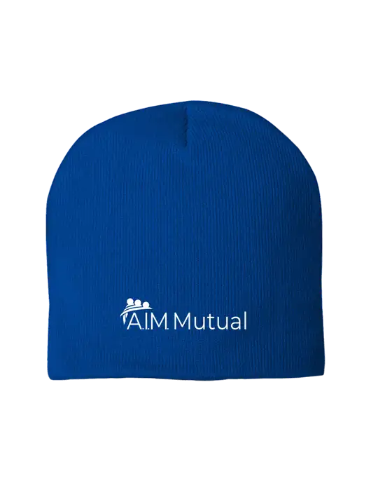 Solid Royal Element Knit Beanie w/A.I.M. Mutual Logo