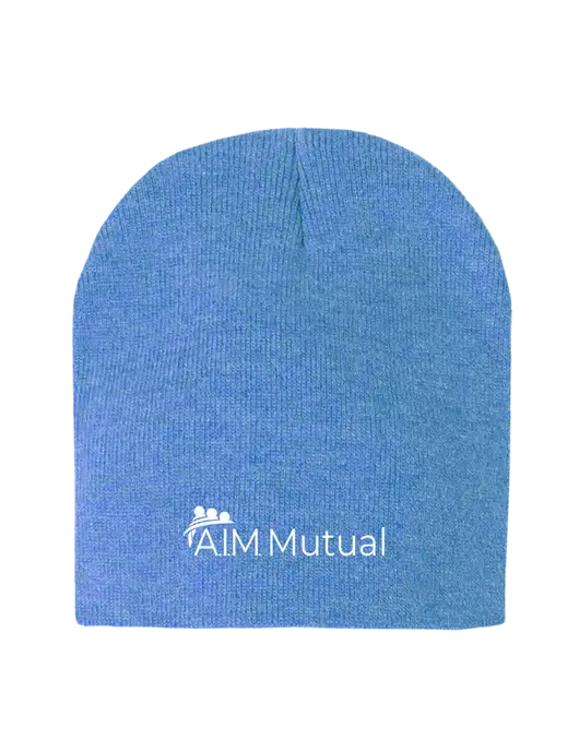 Royal Heather Element Knit Beanie w/A.I.M. Mutual Logo
