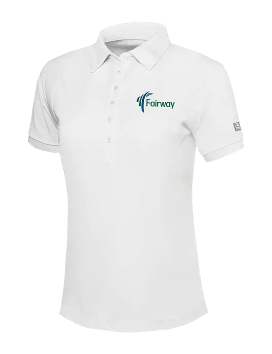 OGIO Womens Bright White Jewel Polo w/Fairway Logo