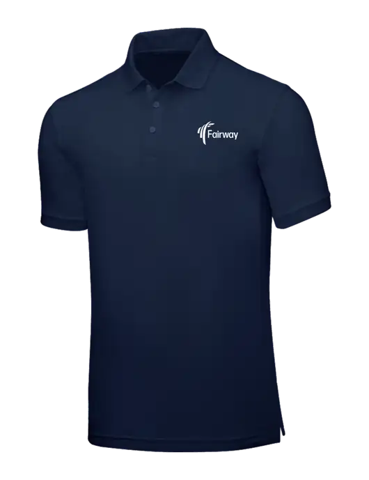 Navy Blue Core Classic Pique w/Fairway Logo