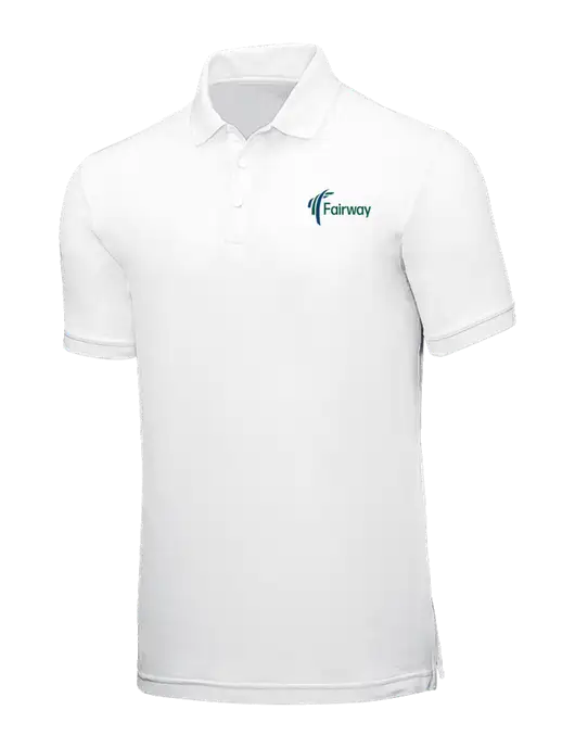 White Core Classic Pique w/Fairway Logo