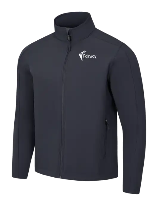 Charcoal Grey Core Soft Shell Jacket w/Fairway Logo