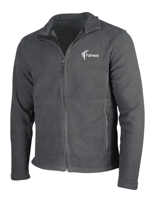 Dark Grey Fleece Jacket w/Fairway Logo