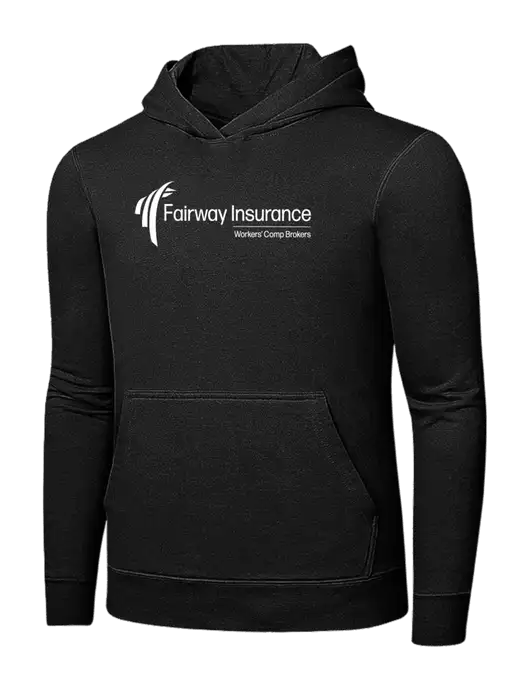 Jet Black 7.8 oz Ring Spun Hooded Sweatshirt w/Fairway Logo