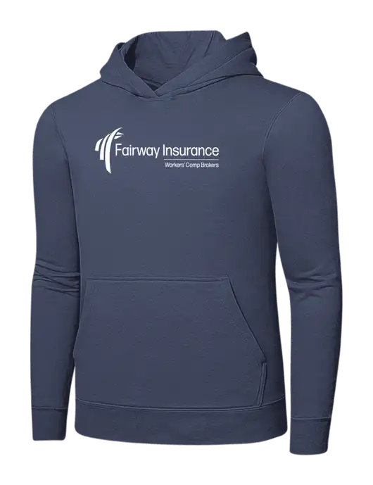 Steel Blue 7.8. oz Ring Spun Hooded Sweatshirt w/Fairway Logo