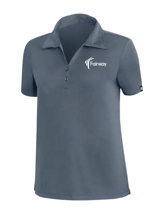 TravisMathew Dark Slate Blue Womens Coto Performance Polo w/Fairway Logo